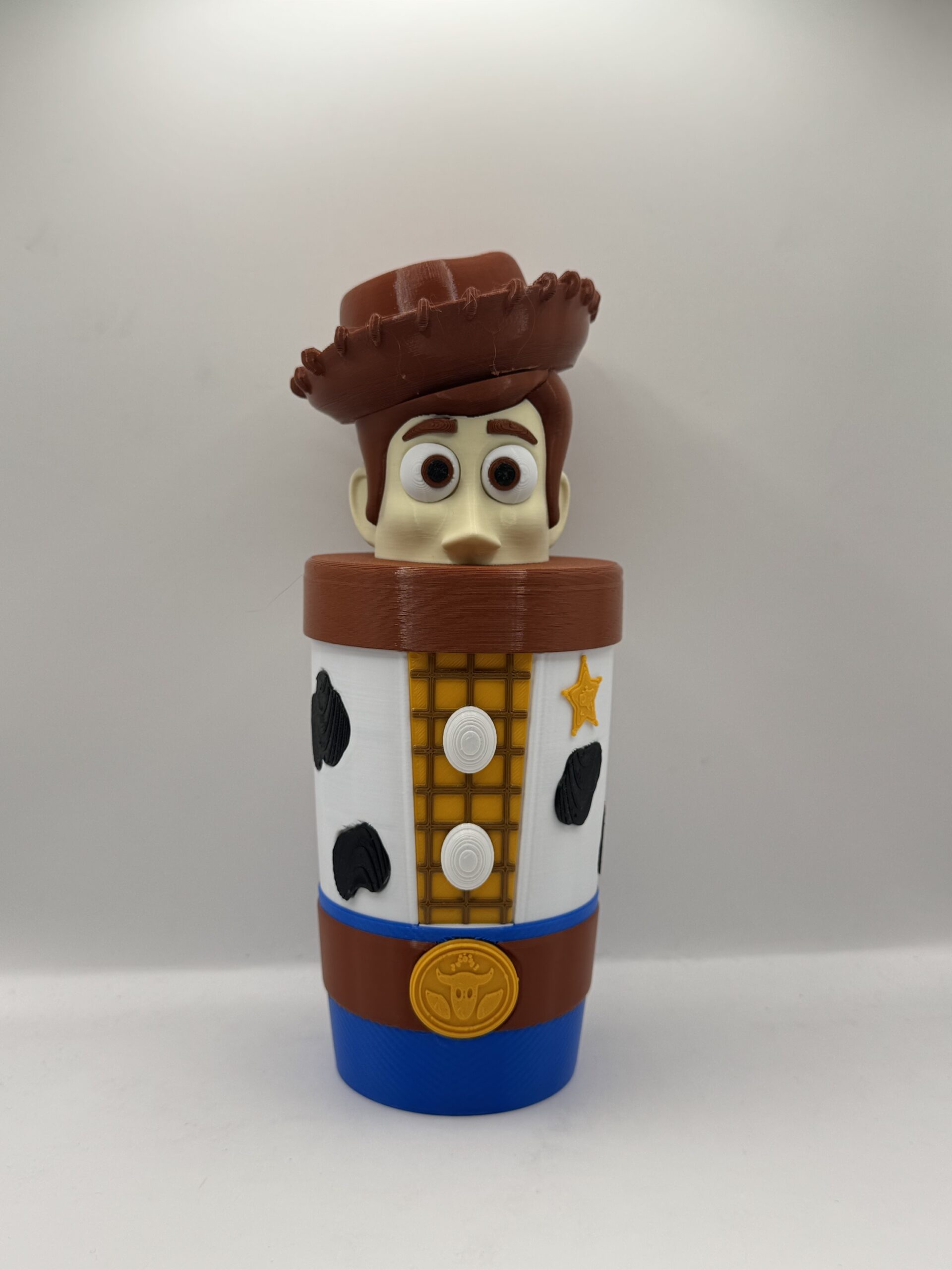 Vaso milkshake con diseño Woody